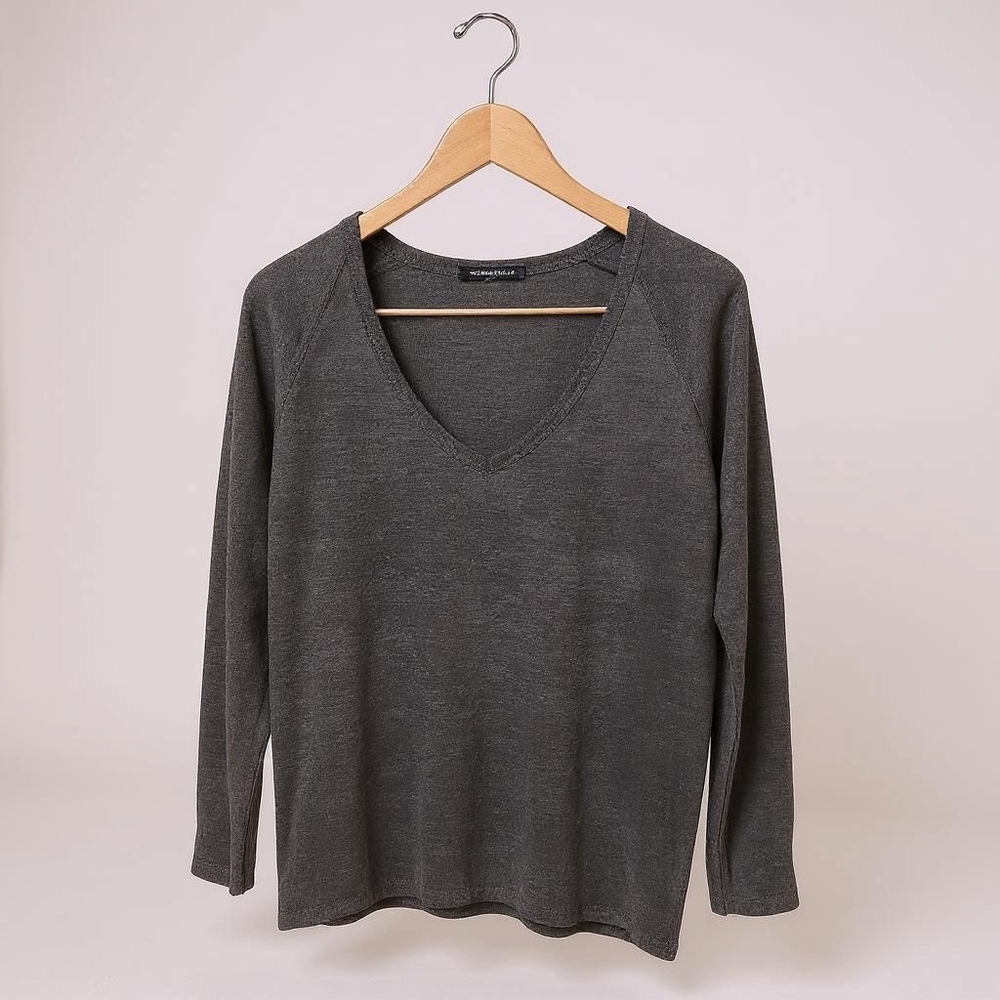 Brandy Melville Charcoal Knit Top
